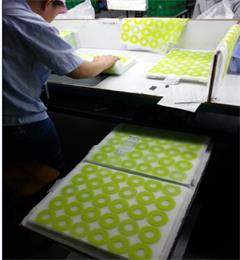 Hanchuan design  silicone table mat, 5 color printing, 100% of the FDA standard!