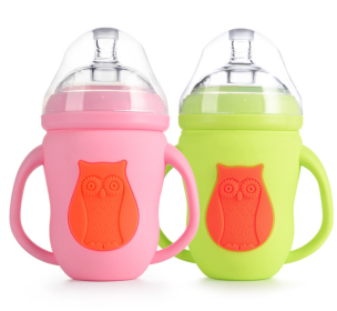 Natural Silicone Baby Bottle | BPA-Free, Colic Reduction, Easy Clean, Dishwasher-Safe