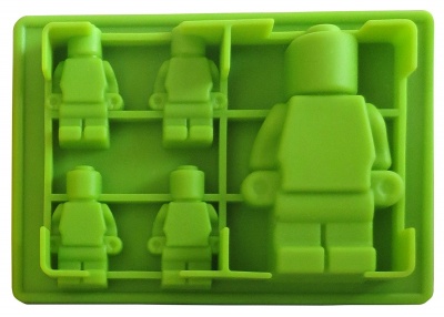 building brick multi-size minifigure silicone ice tray