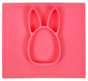 animal baby silicone placemat plate