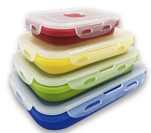 insulation portable food grade silicone bento lunch box