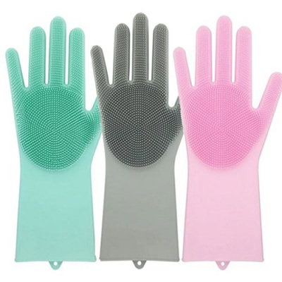 multi-functional silicone dishwashing gloves