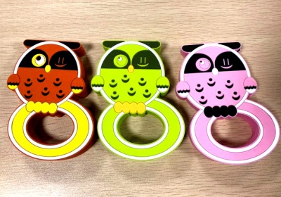 BPA-Free cute owl teether silicone baby teething toys for Infants 