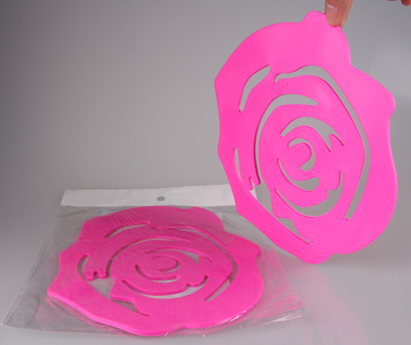 roses silicone coasters