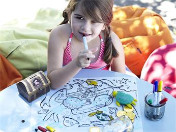 Kids newly eraze wipeable drawing placemat 