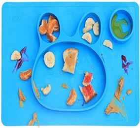 fda silicone rabbit plate placemat for baby