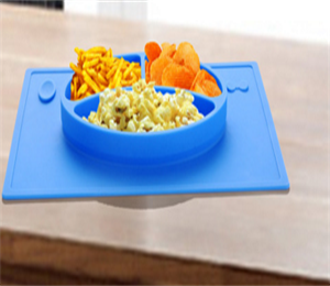 baby portable silicone feeding plate placemat