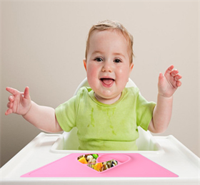 baby silicone placemat 3 compartment plate