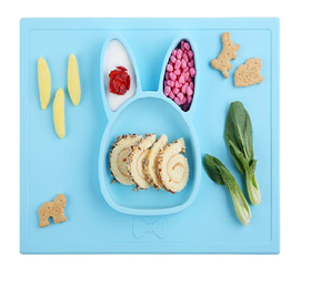 rabbit silicone feeding placemat plate