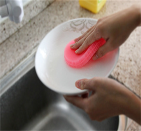 food safe antibacterial silicone dishwashing brush