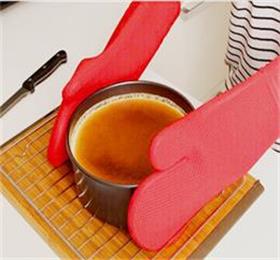 silicone cooking oven gloves with quilted cotton