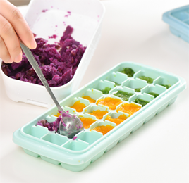 silicone baby food freezer tray