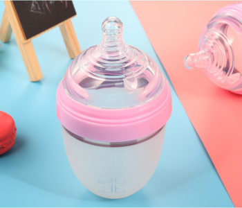 natural feel custom silicone baby bottle