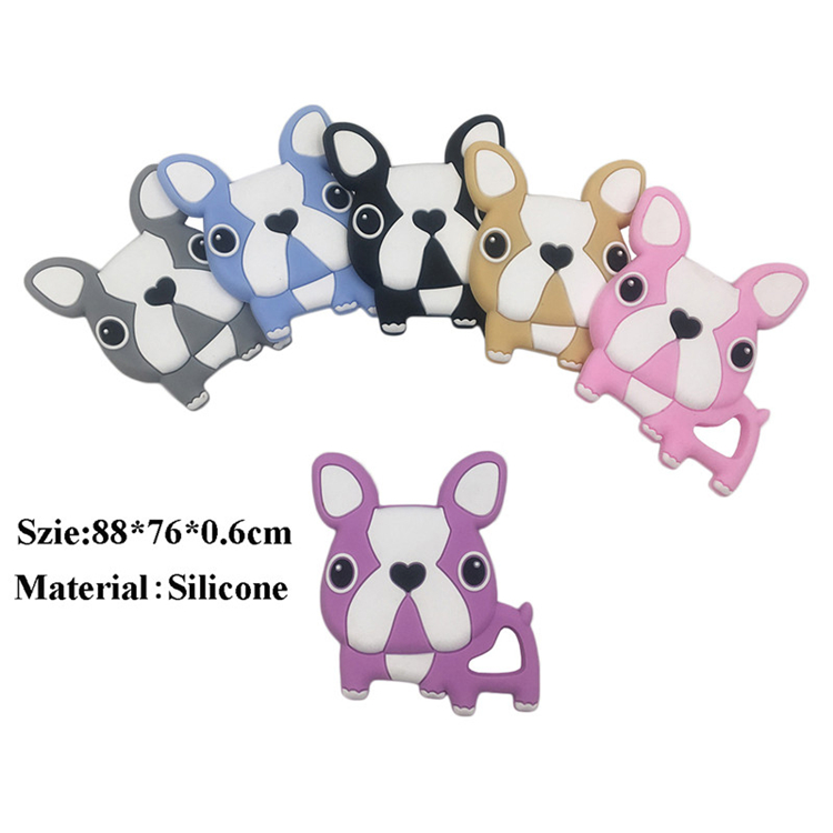 silicone animals teether with pacifier set for newborn babies